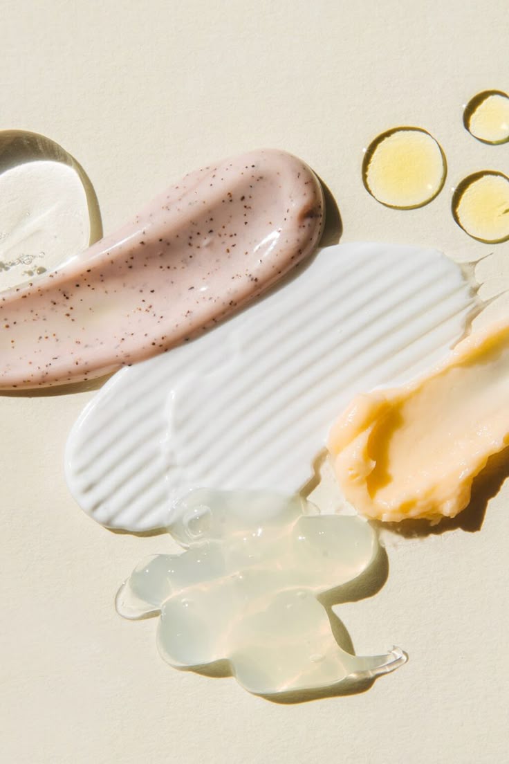 Skincare product textures